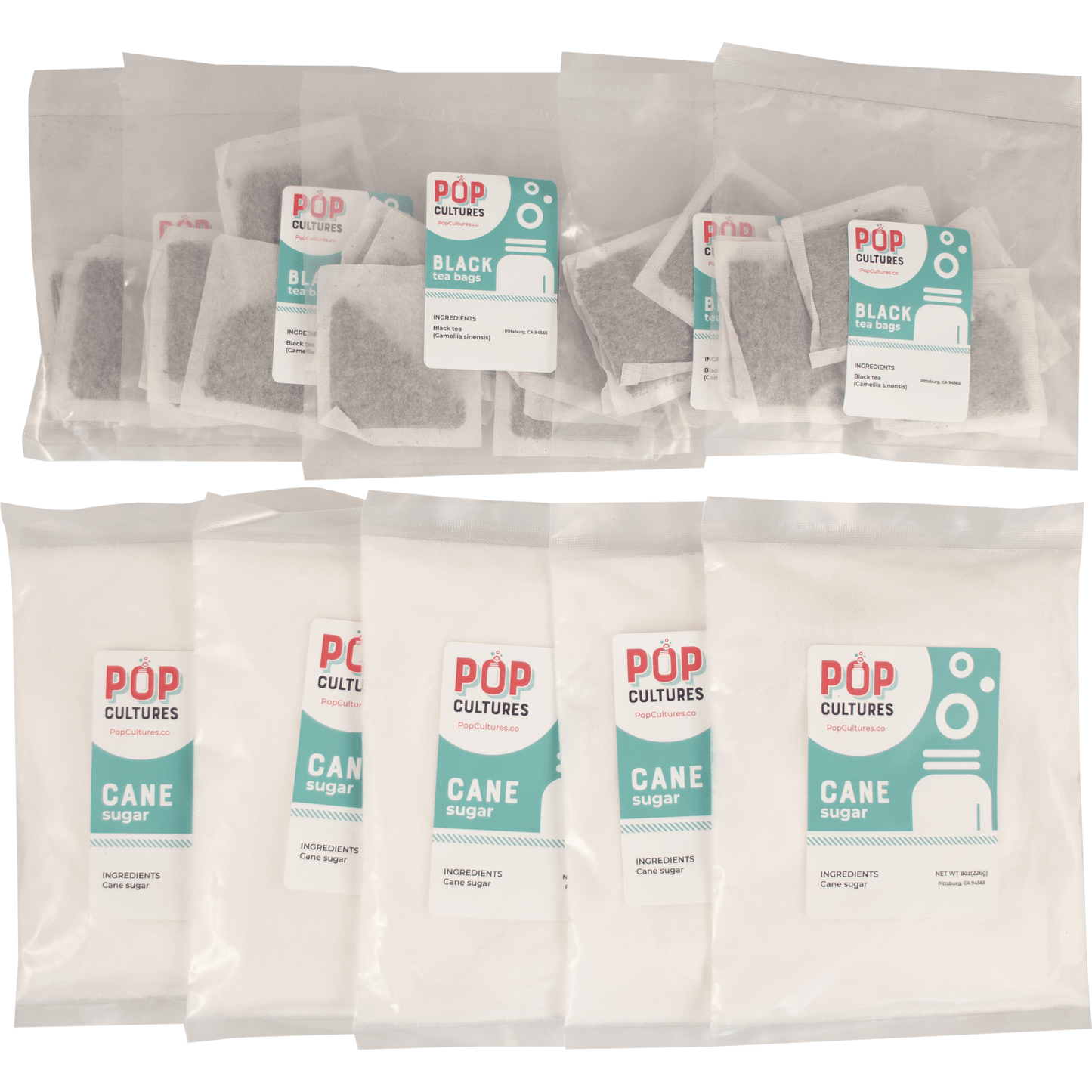 Pop Cultures Kombucha Kit Refill - 5 Batches