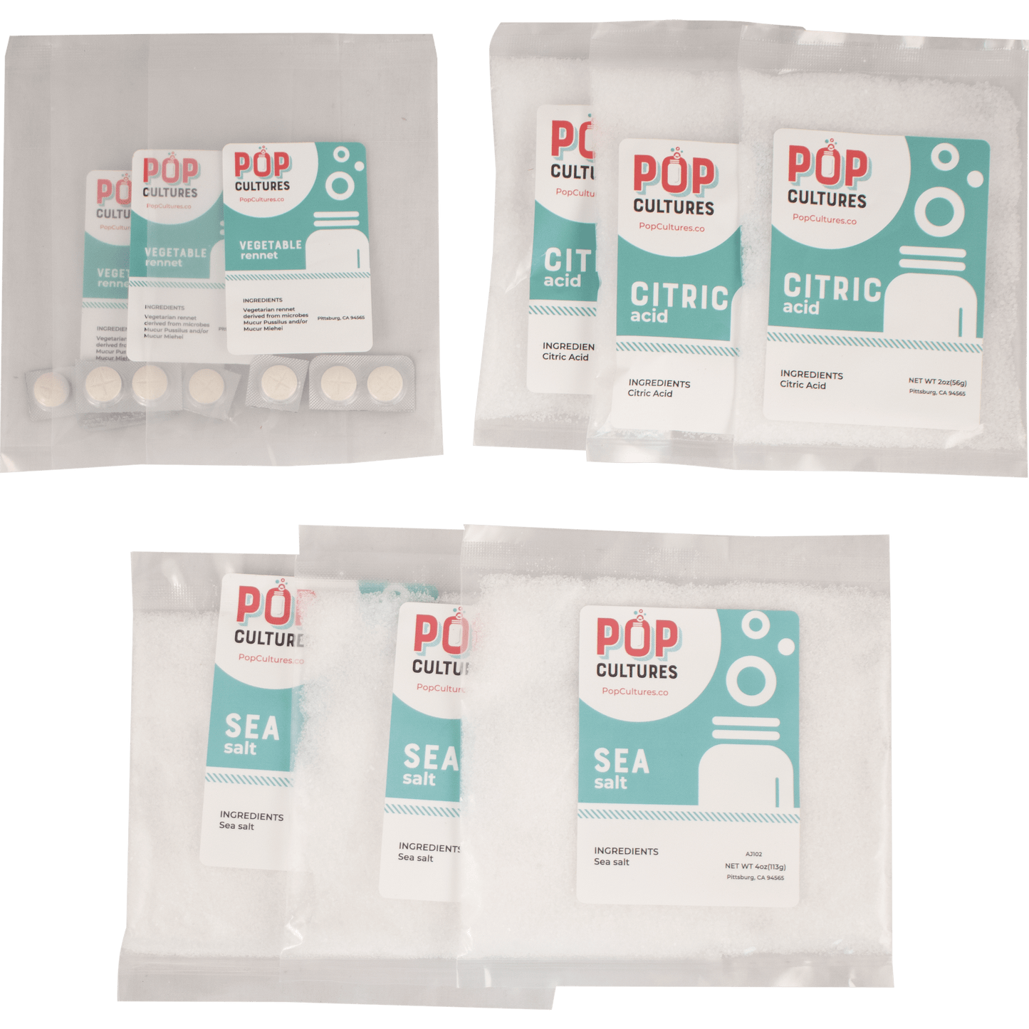 Pop Cultures Cheese Kit Refill - 3 Batches