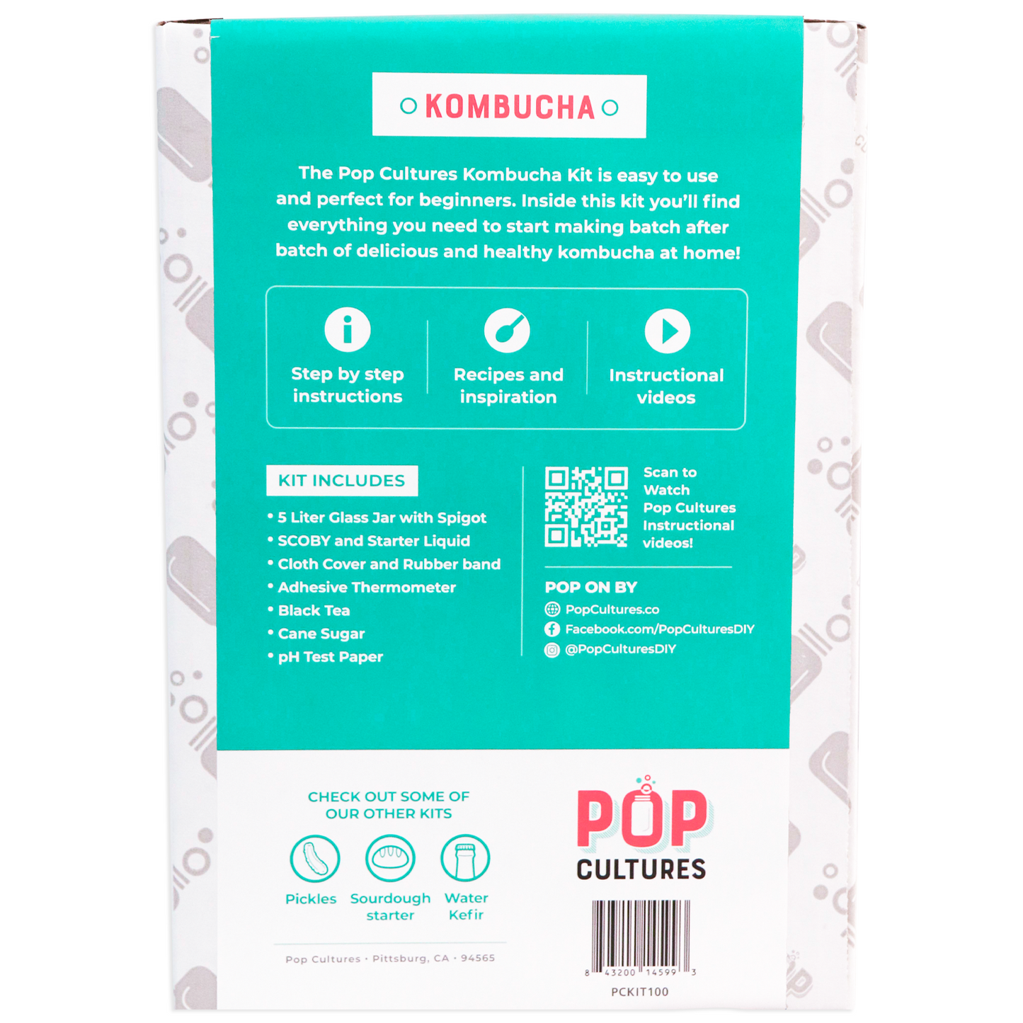 Pop Cultures - Kombucha Kit